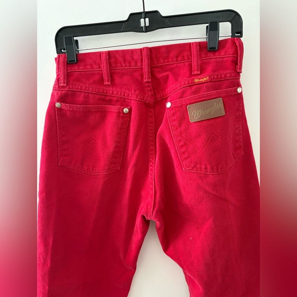 Final price* 80s Wrangler Jeans in cherry red - Picture 9 of 9